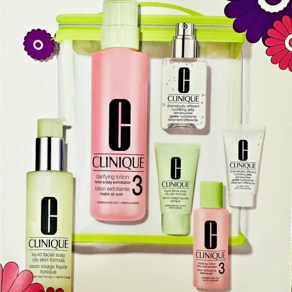 Clinique Other - Clinique 6pc skincare set gift holidays bag Christmas skincare beauty